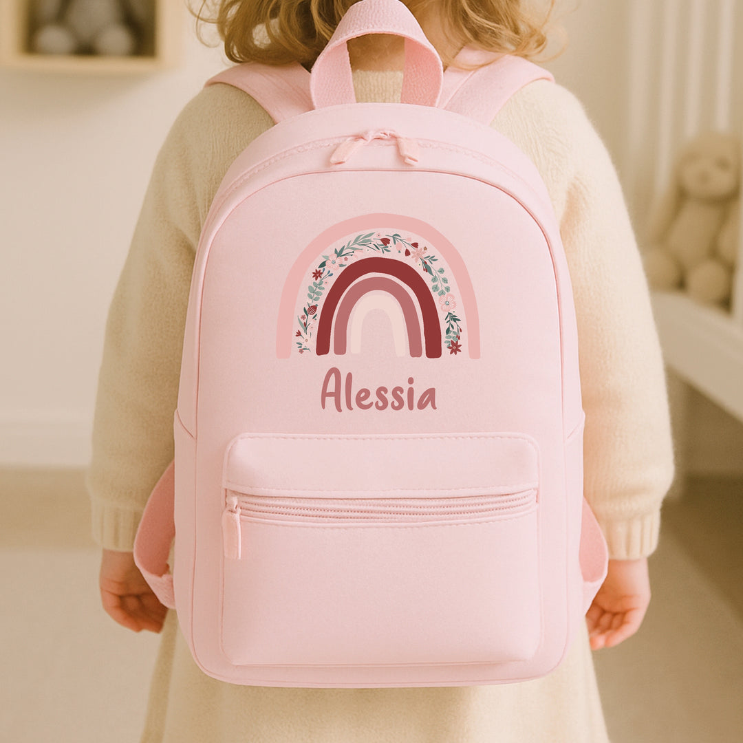 Personalised Toddler Rainbow Backpack