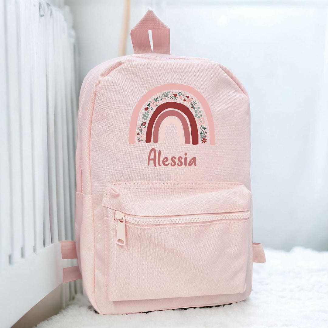 Personalised Toddler Rainbow Backpack