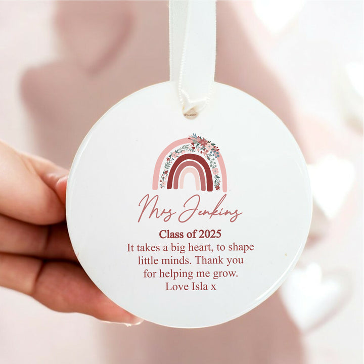 Personalised Teacher Keepsake Ornament