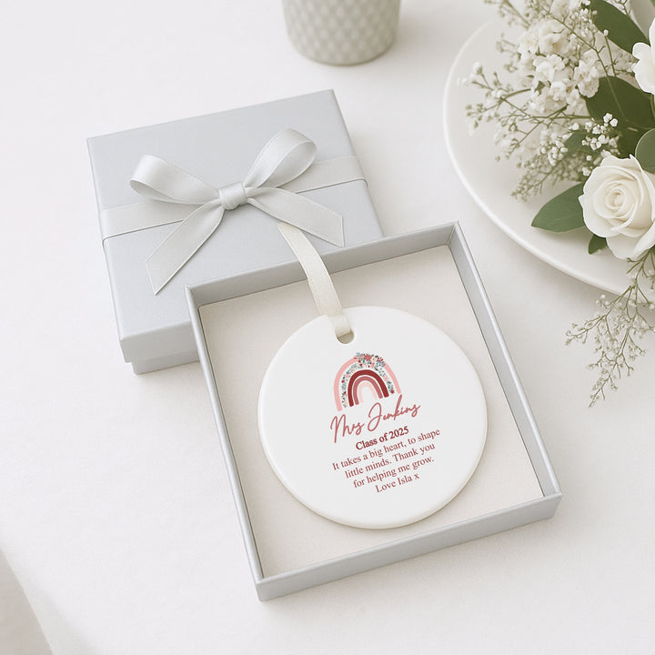 Personalised Teacher Keepsake Ornament