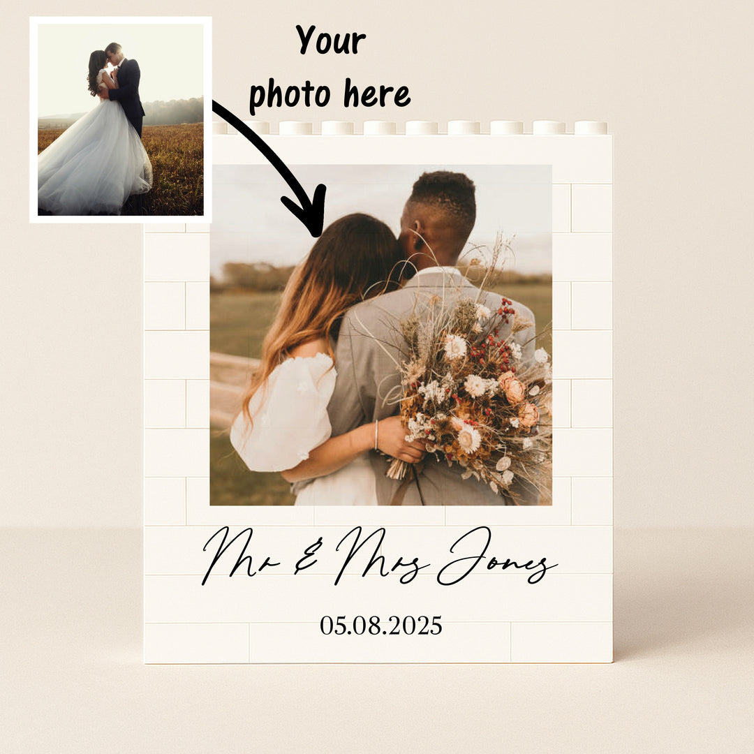 Wedding Date Photo Building Blocks