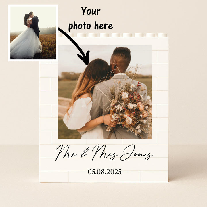 Wedding Date Photo Building Blocks