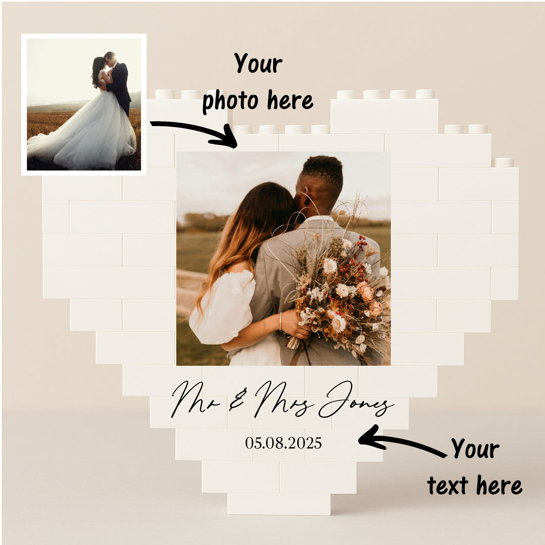 Wedding Date Photo Building Blocks