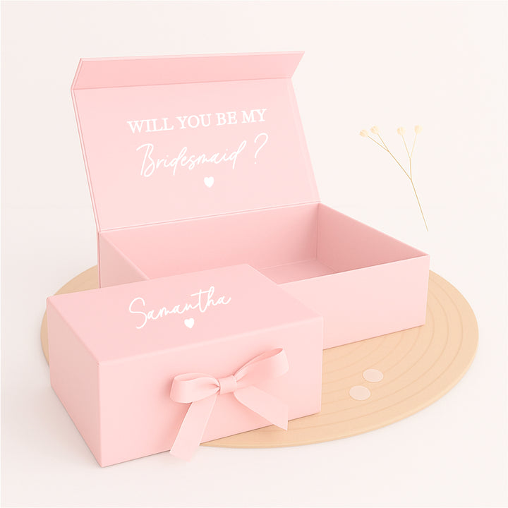 Personalised Will You Be My Bridesmaid Gift Box