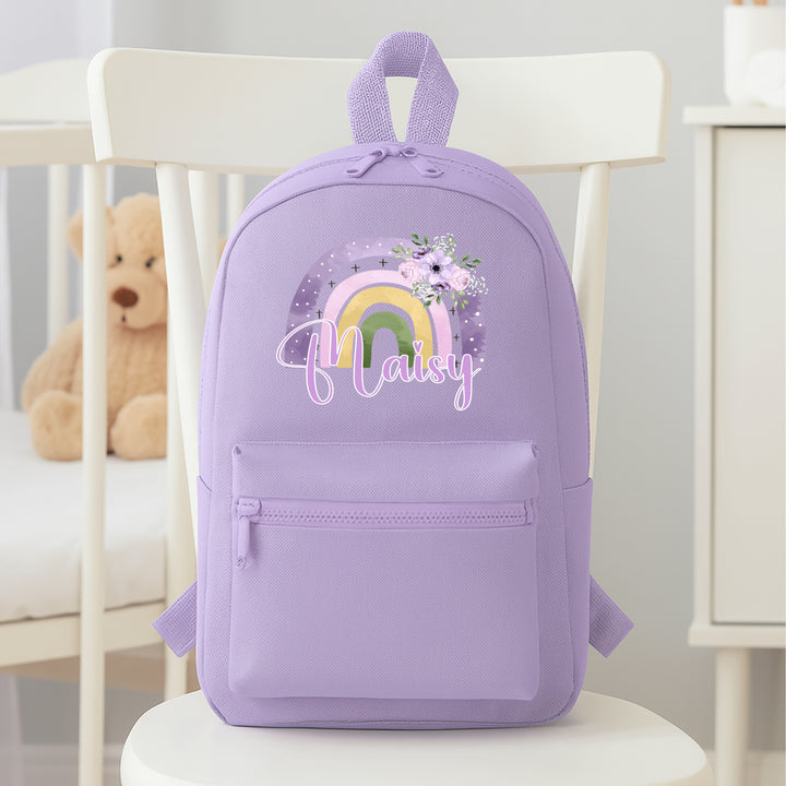 Personalised Toddler Rainbow Backpack