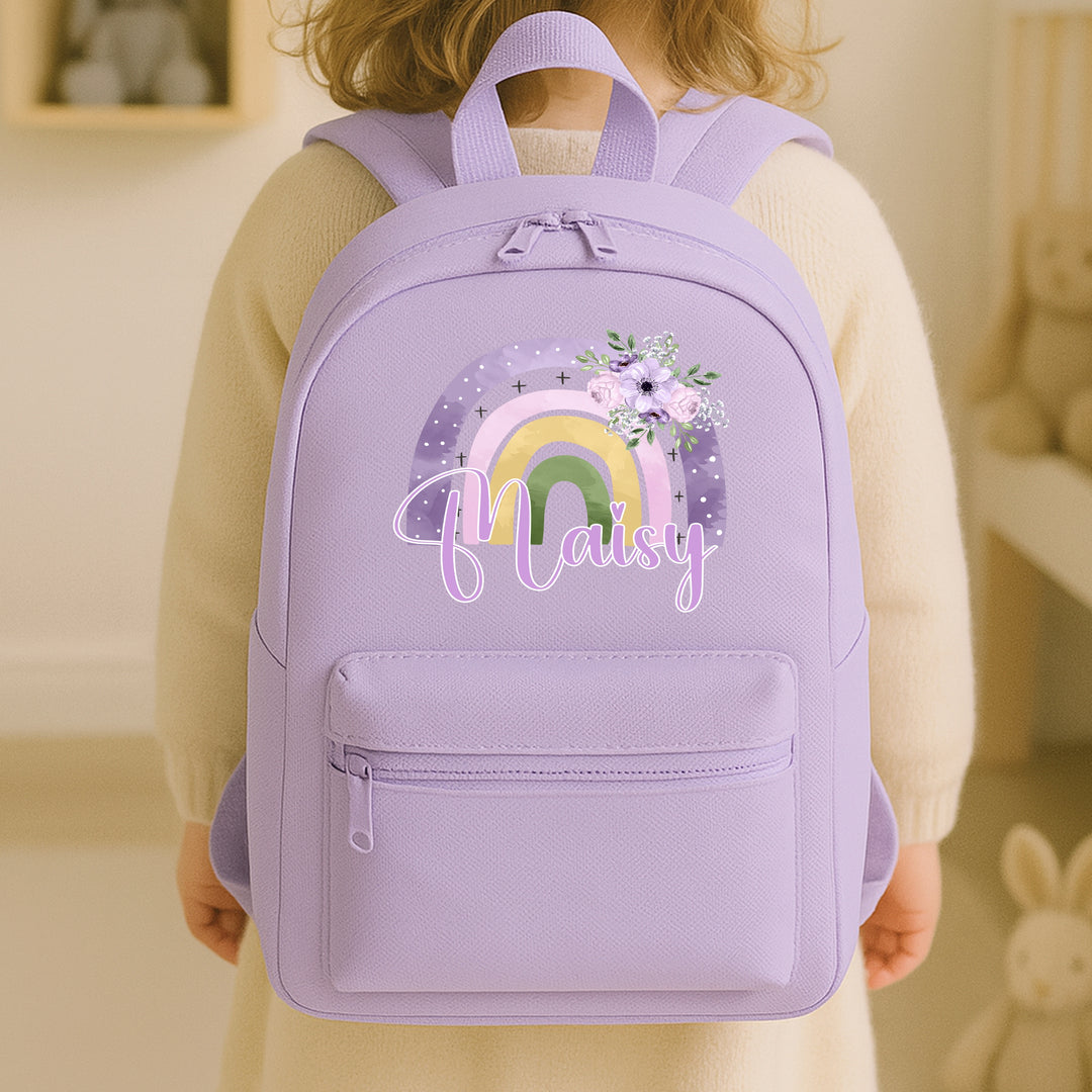 Personalised Toddler Rainbow Backpack