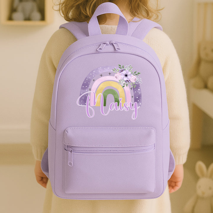 Personalised Toddler Rainbow Backpack