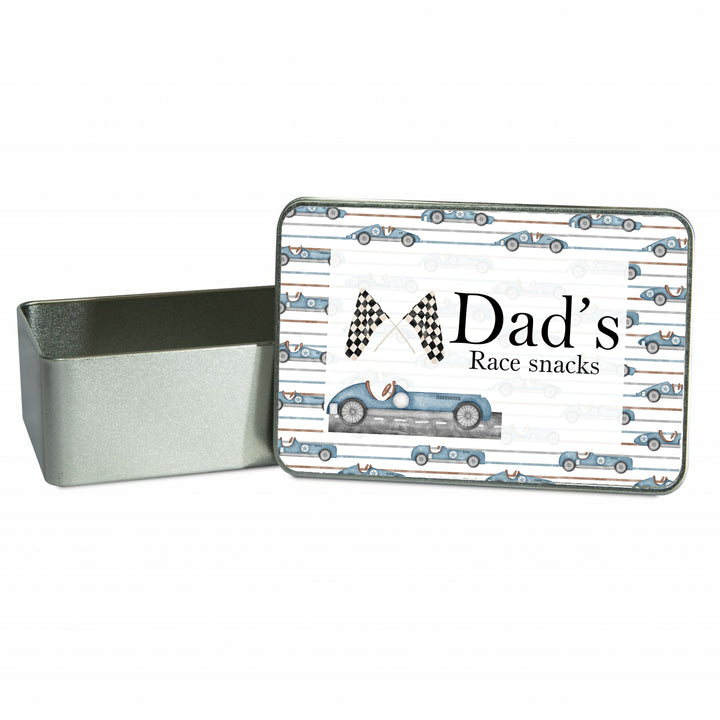 Dad’s Race Watching Tin – Personalised Gift for Him