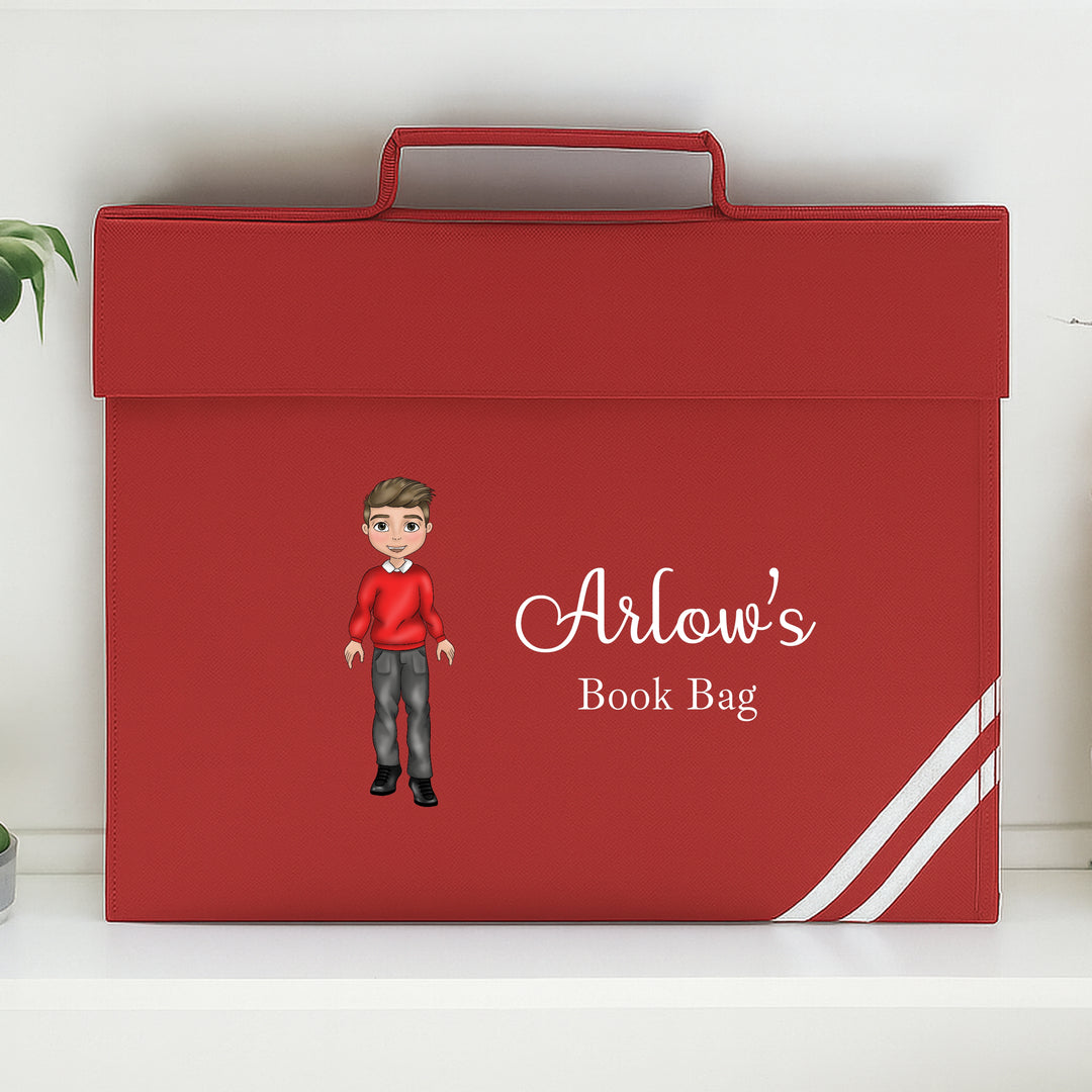 Personalised School Book Bag Folder