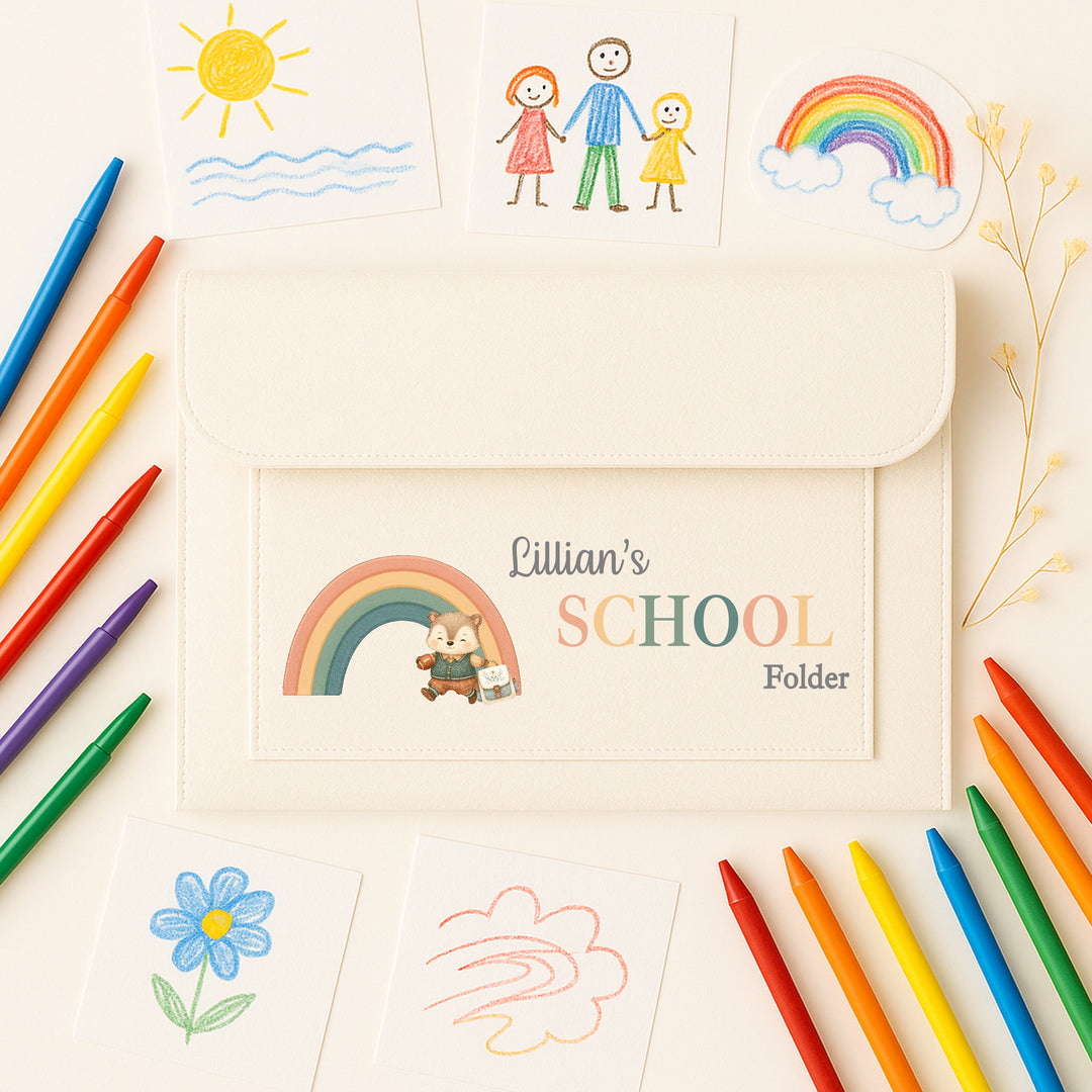 Personalised School Art Work Folder