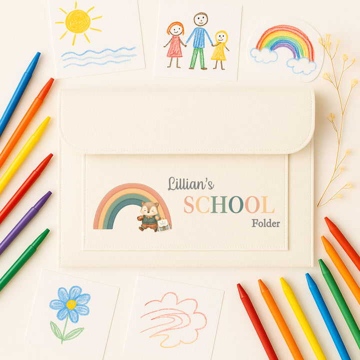 Personalised School Art Work Folder