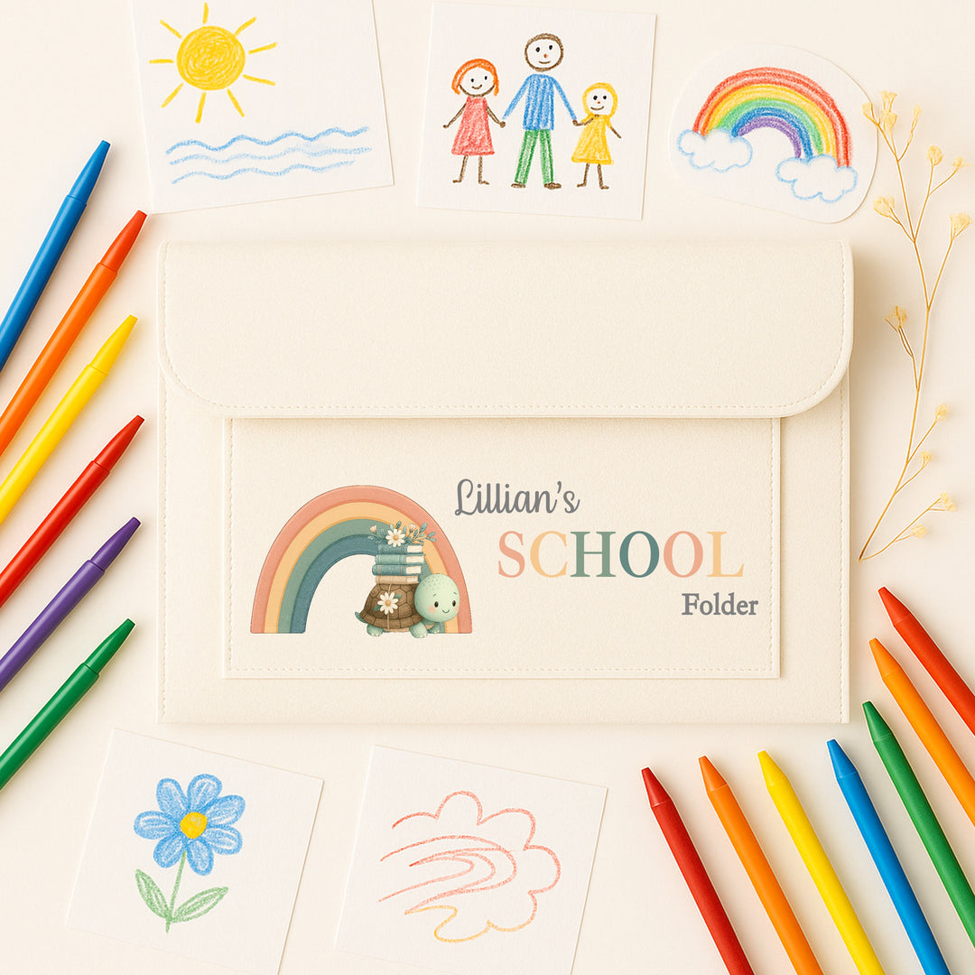 Personalised School Art Work Folder