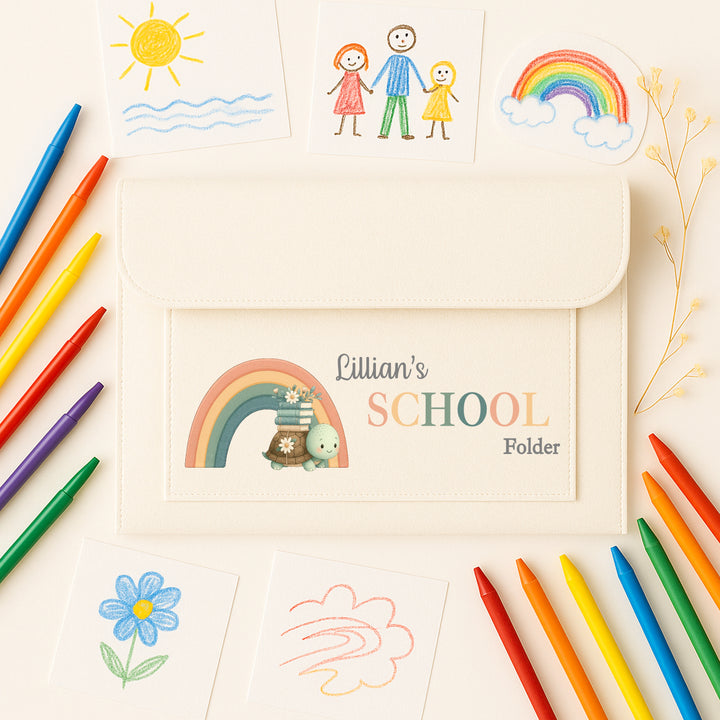 Personalised School Art Work Folder