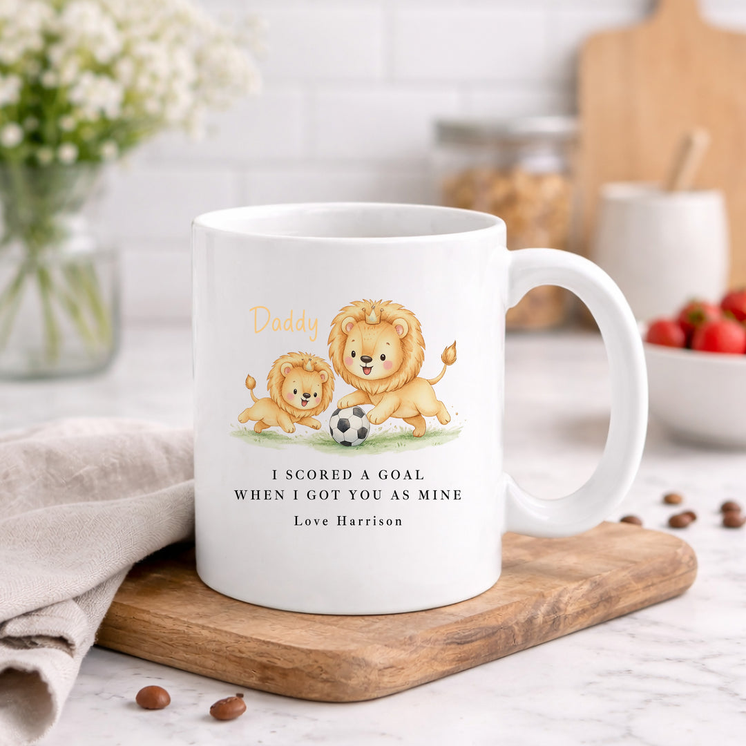Personalised Scored The Best Dad Mug