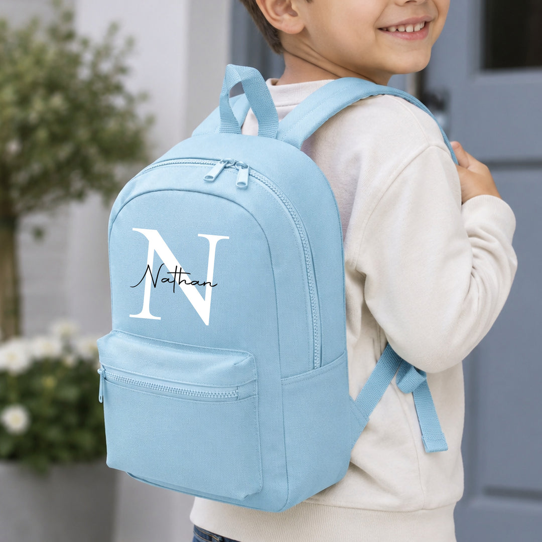 Personalised Script Initial Toddler Backpack