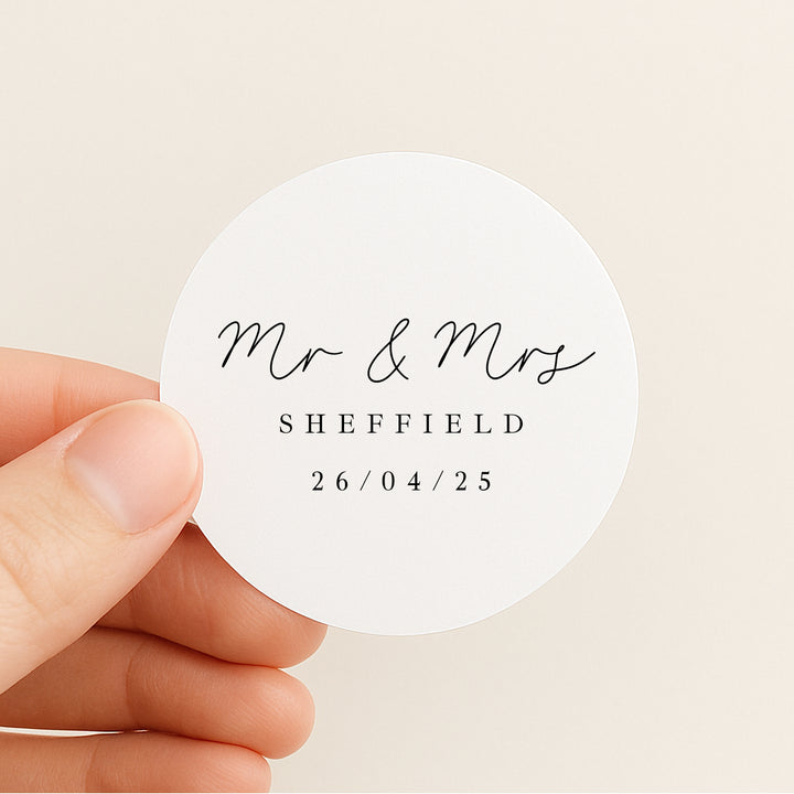 Personalised Wedding Favour Bag Stickers