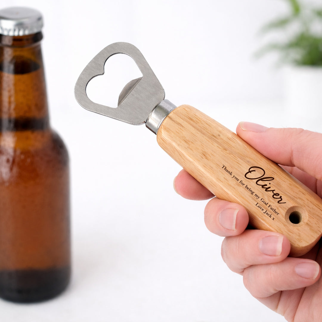 Personalised Thank You Godfather Engraved Bottle Opener
