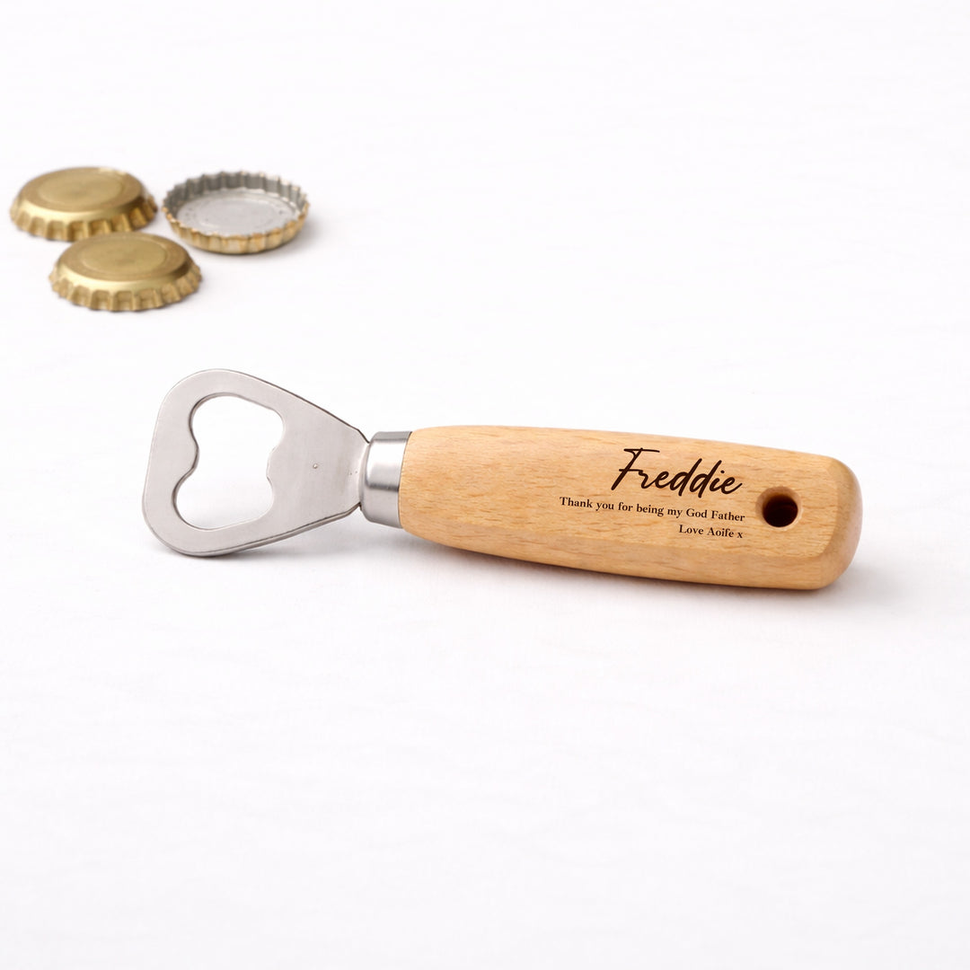 Personalised Thank You Godfather Engraved Bottle Opener