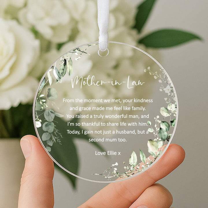 Personalised Mother-In-Law Keepsake Ornament