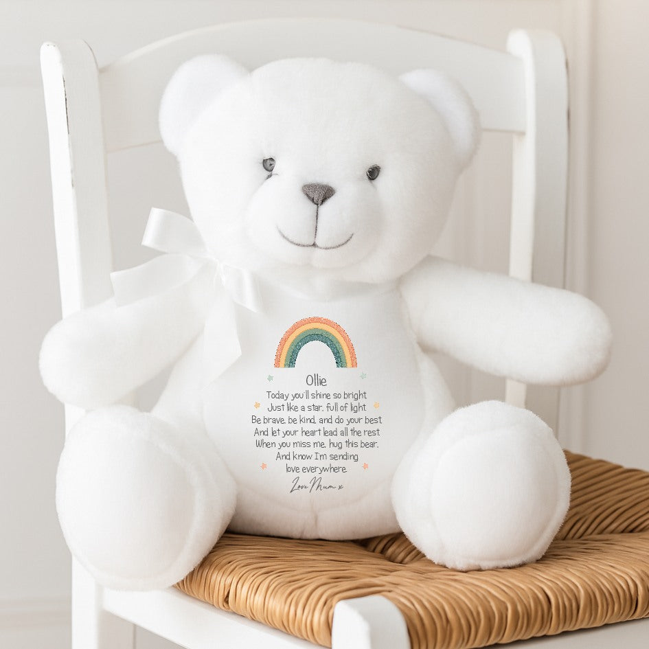 Personalised First Day Of School Teddy