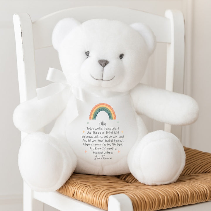 Personalised First Day Of School Teddy