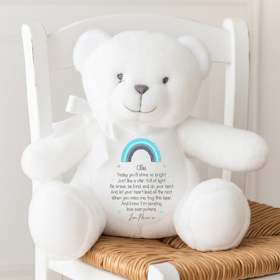 Personalised First Day Of School Teddy