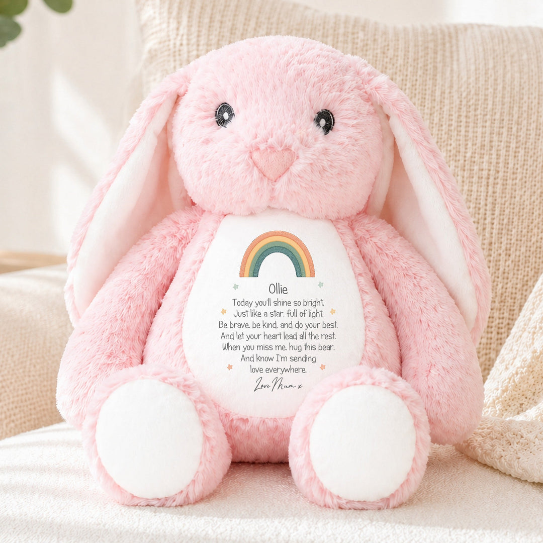 Personalised Shine Bright Rainbow Soft Toy