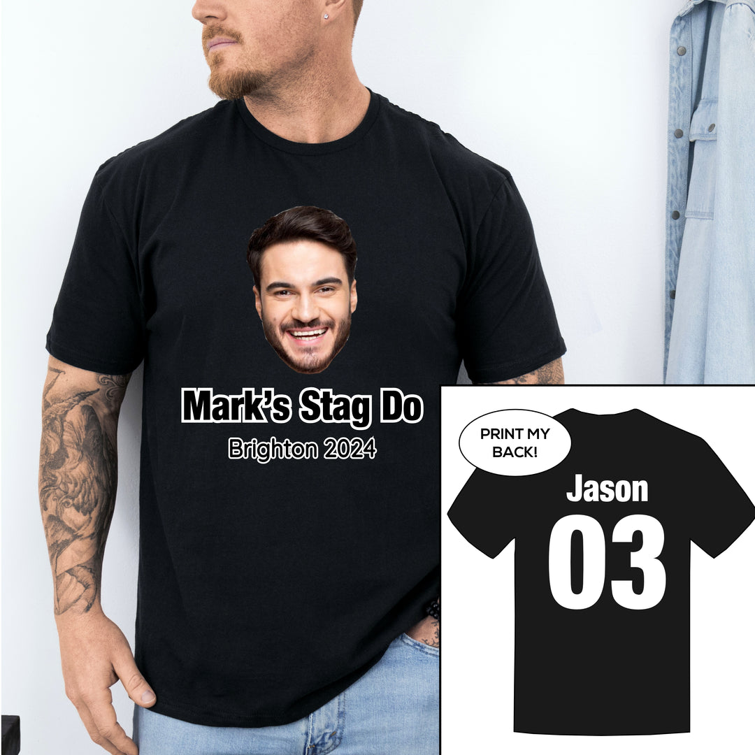 Personalised Team Groom Stag Do Photo T-Shirts