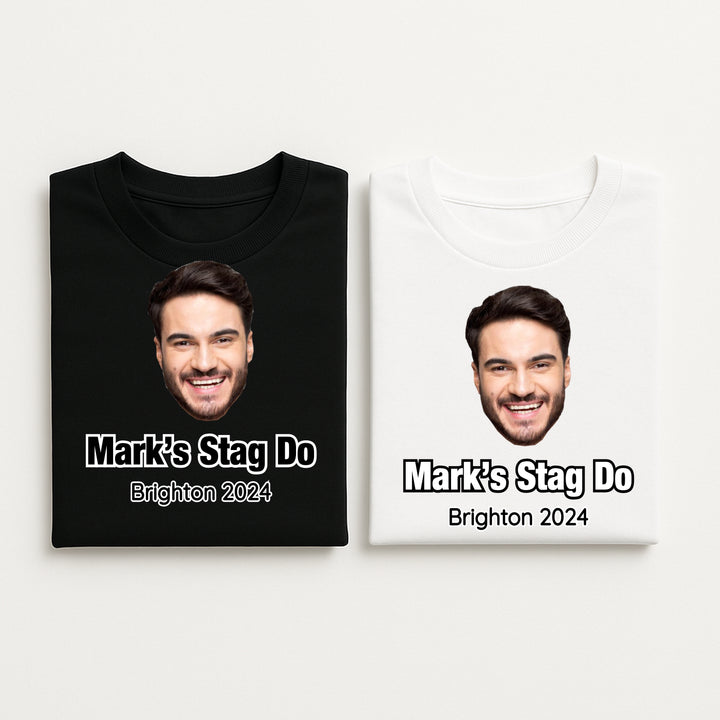 Personalised Team Groom Stag Do Photo T-Shirts