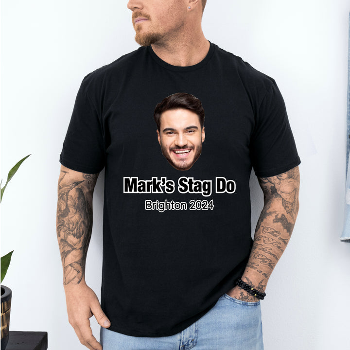 Personalised Team Groom Stag Do Photo T-Shirts