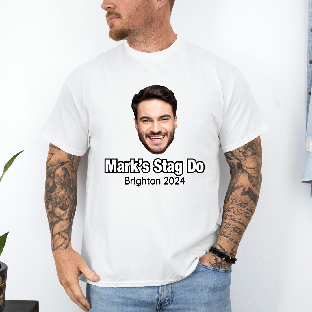 Personalised Team Groom Stag Do Photo T-Shirts