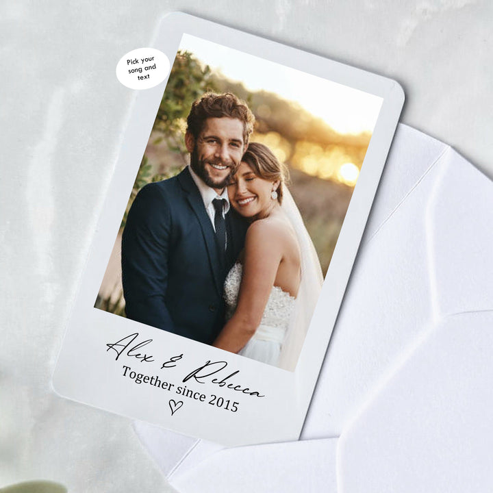 Couple Photo Card - For Bride & Groom