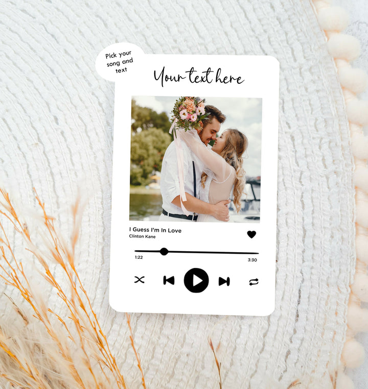 Couple Photo Card - For Bride & Groom