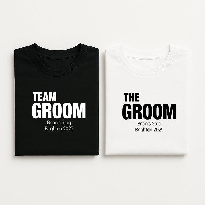 Personalised Team Groom Stag Do T-Shirts
