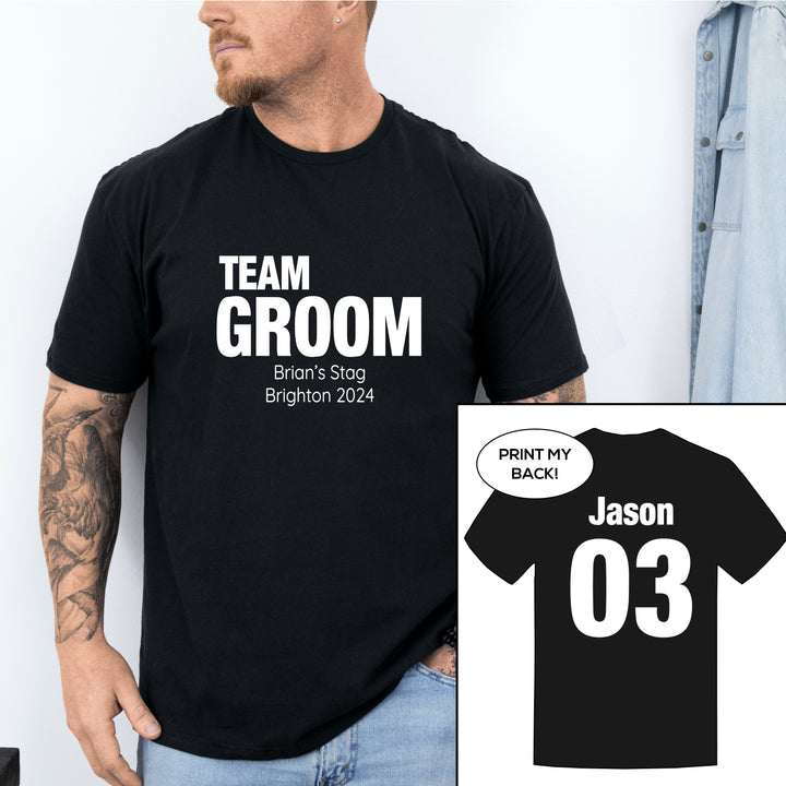 Personalised Team Groom Stag Do T-Shirts