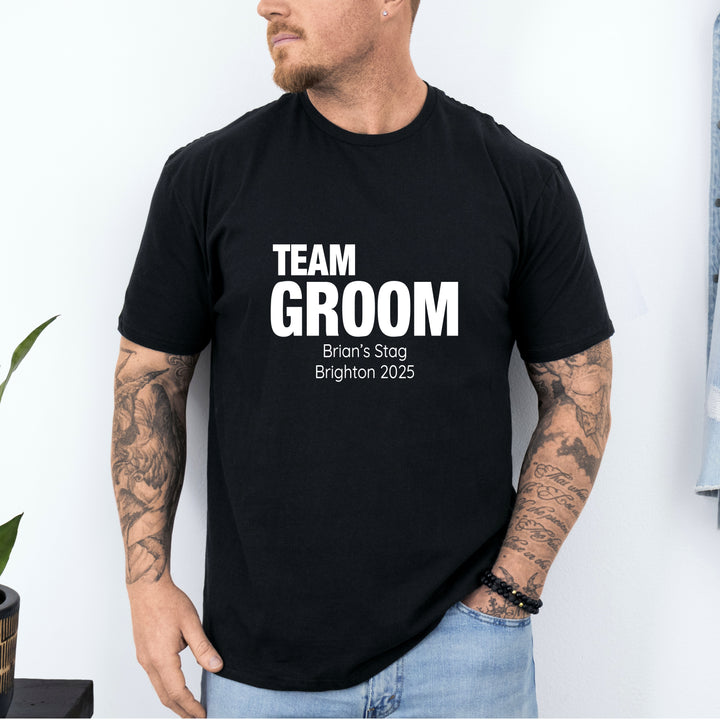 Personalised Team Groom Stag Do T-Shirts