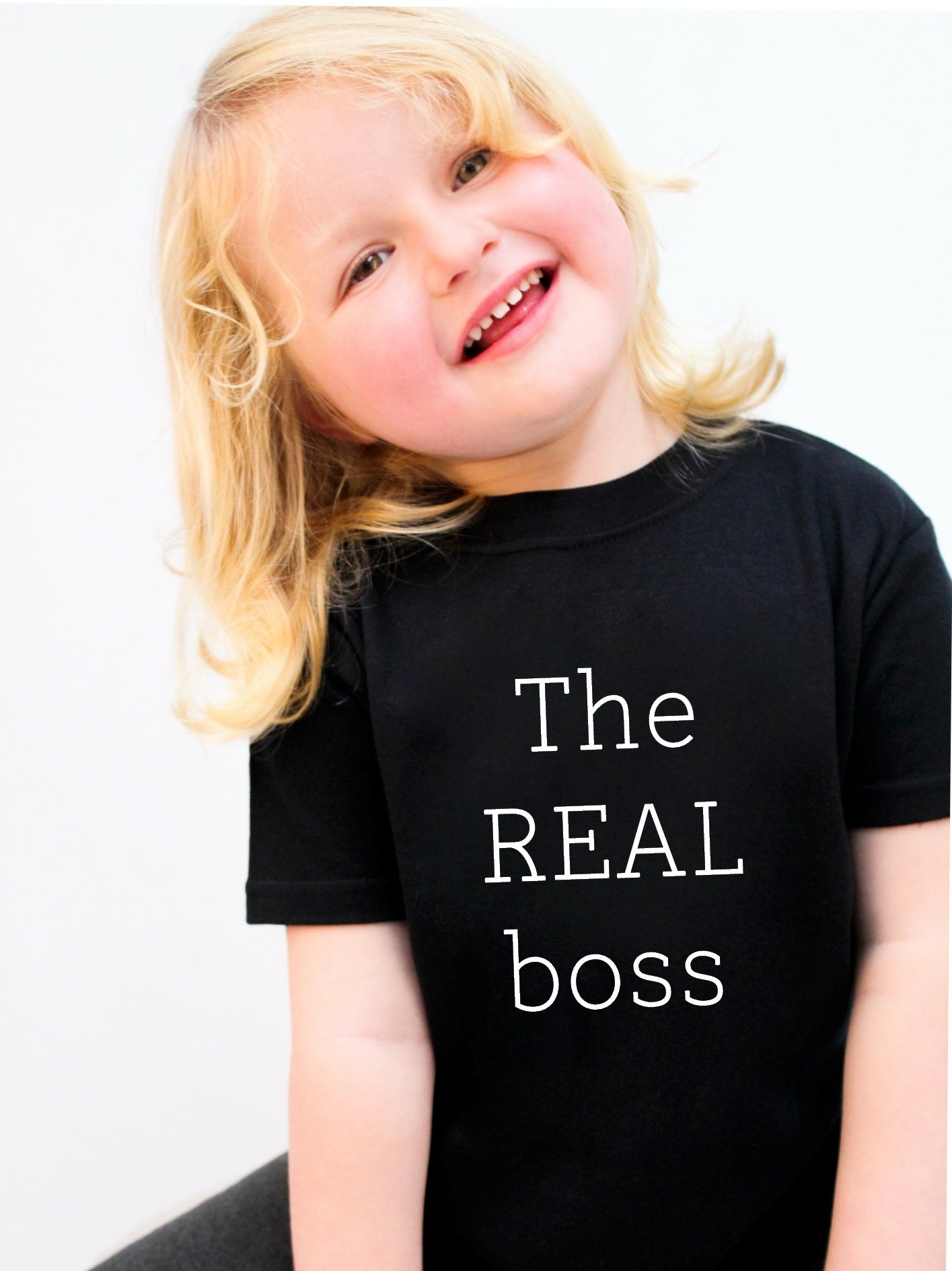 The Boss and The Real Boss T-Shirt (matching kids T-shirt available)