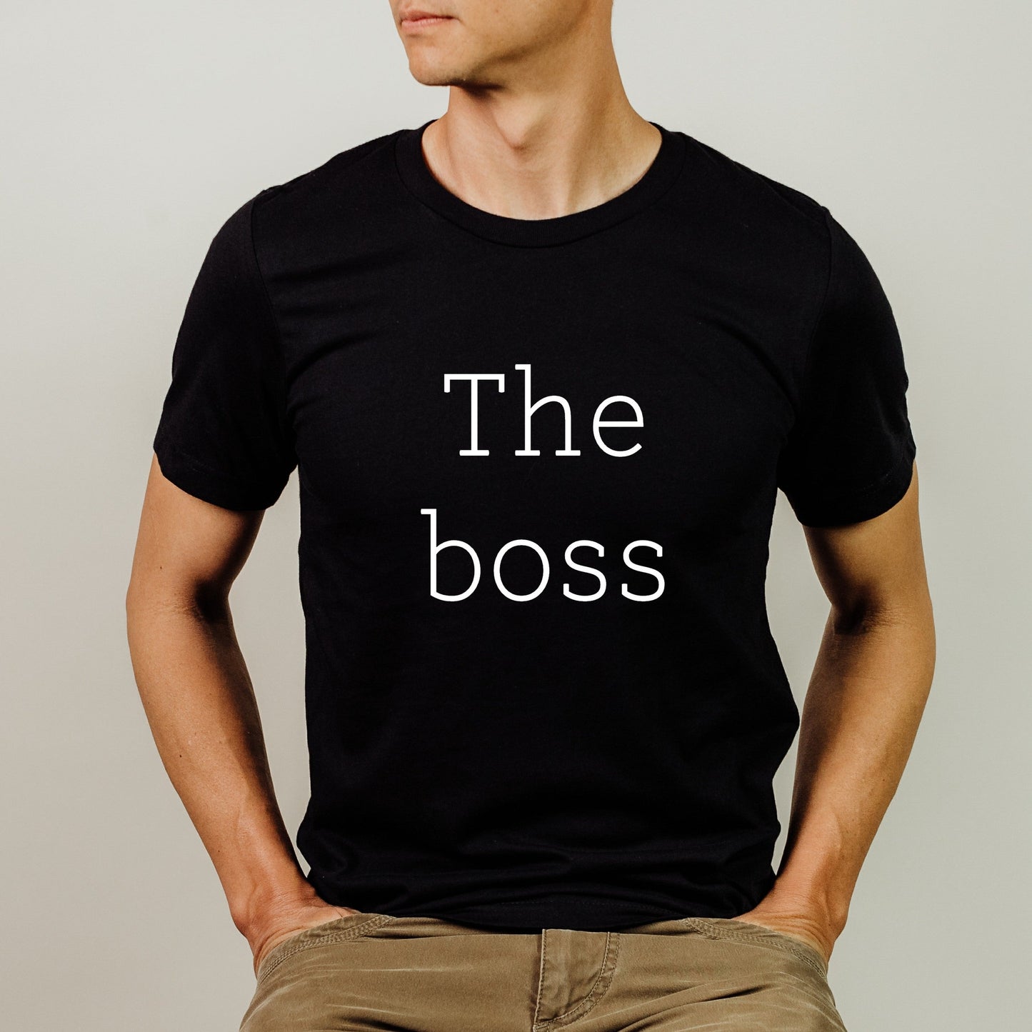 The boss and the Real boss T-Shirt (matching kids T-shirt available)