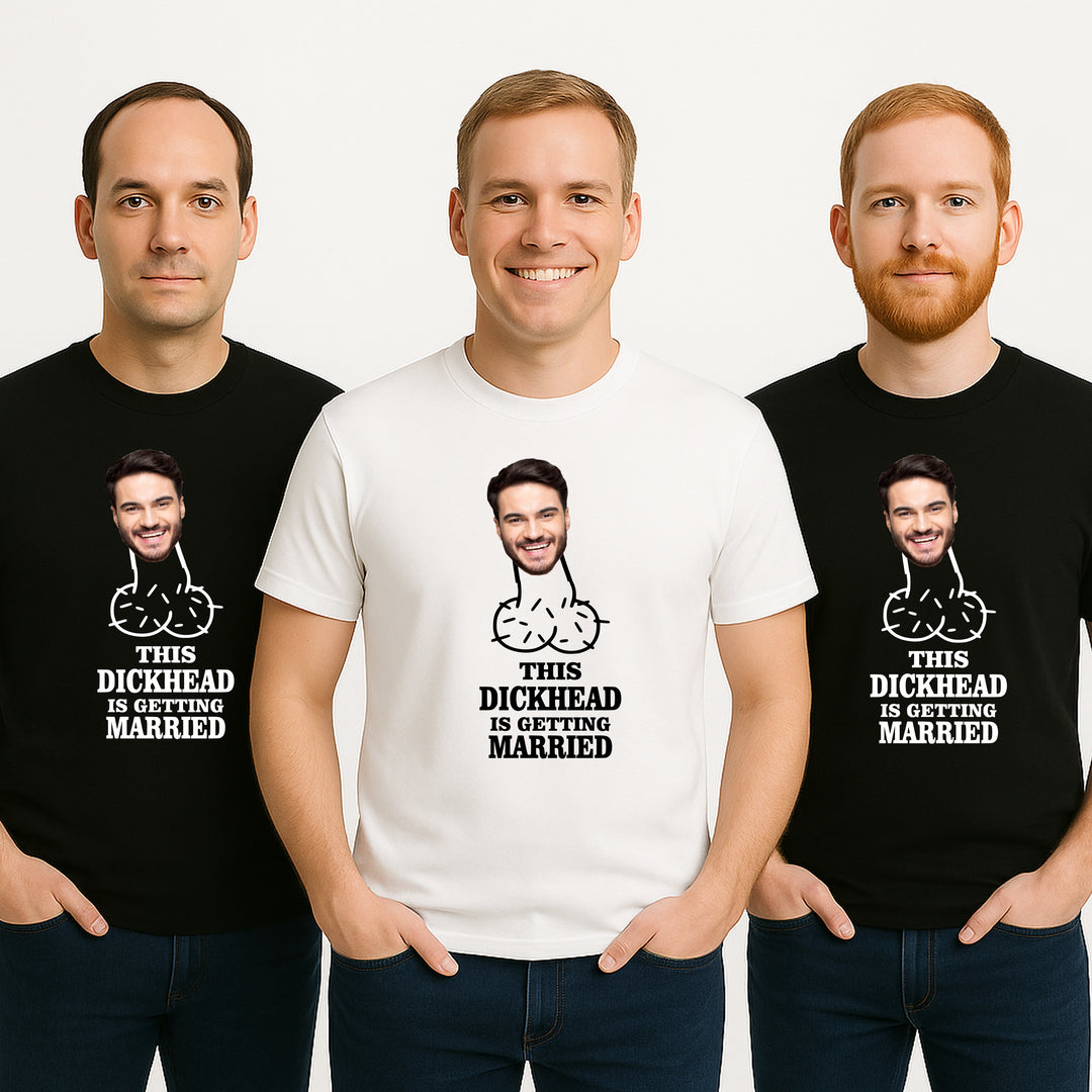 Personalised Team Groom Stag Do Photo T-Shirts