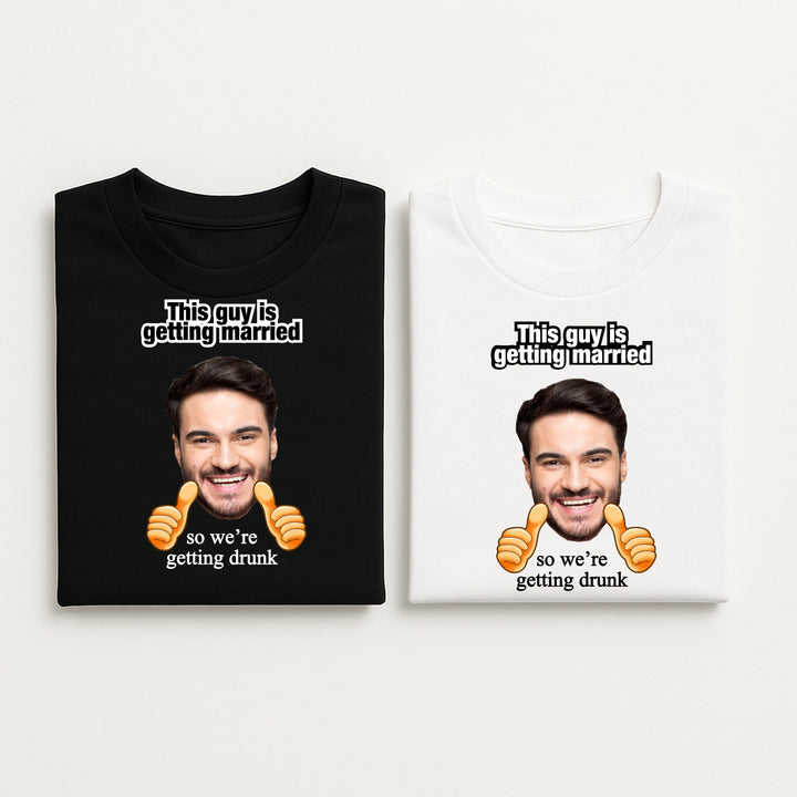 Personalised Team Groom Stag Do Photo T-Shirts