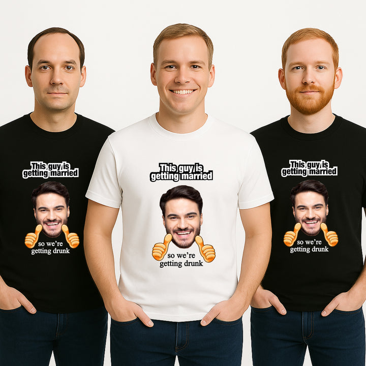 Personalised Team Groom Stag Do Photo T-Shirts