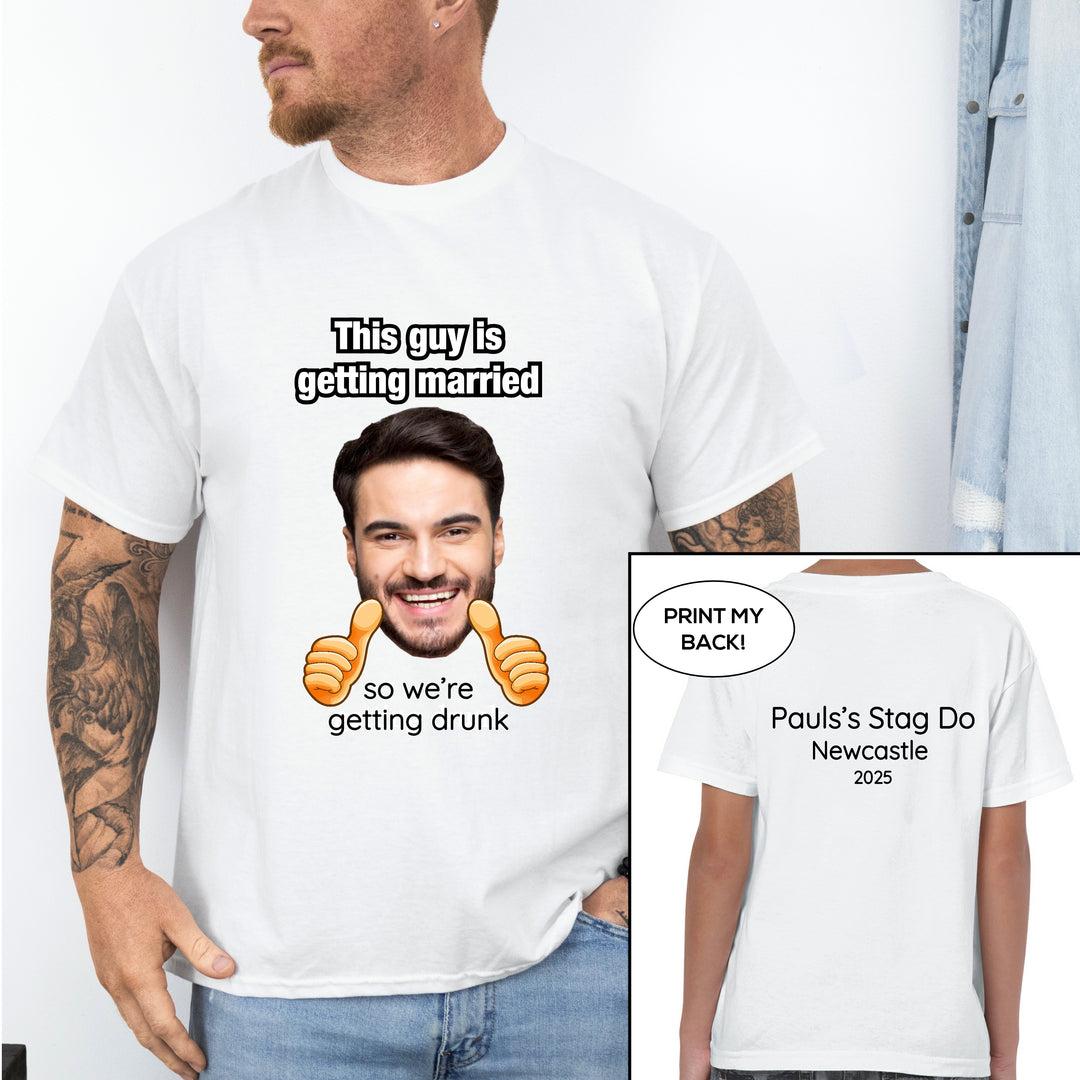 Personalised Team Groom Stag Do Photo T-Shirts