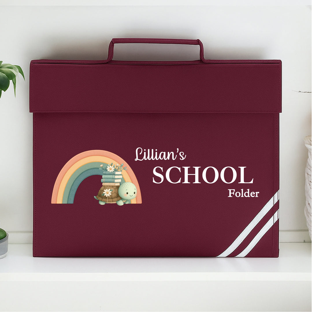 Personalised School Book Bag Folder