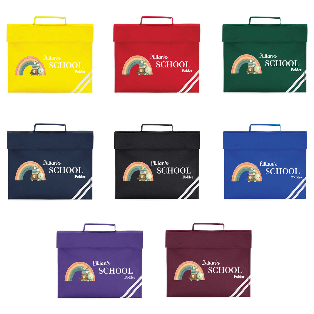 Personalised School Book Bag Folder