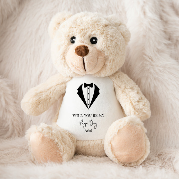 Personalised Page Boy Tie Teddy/Bunny