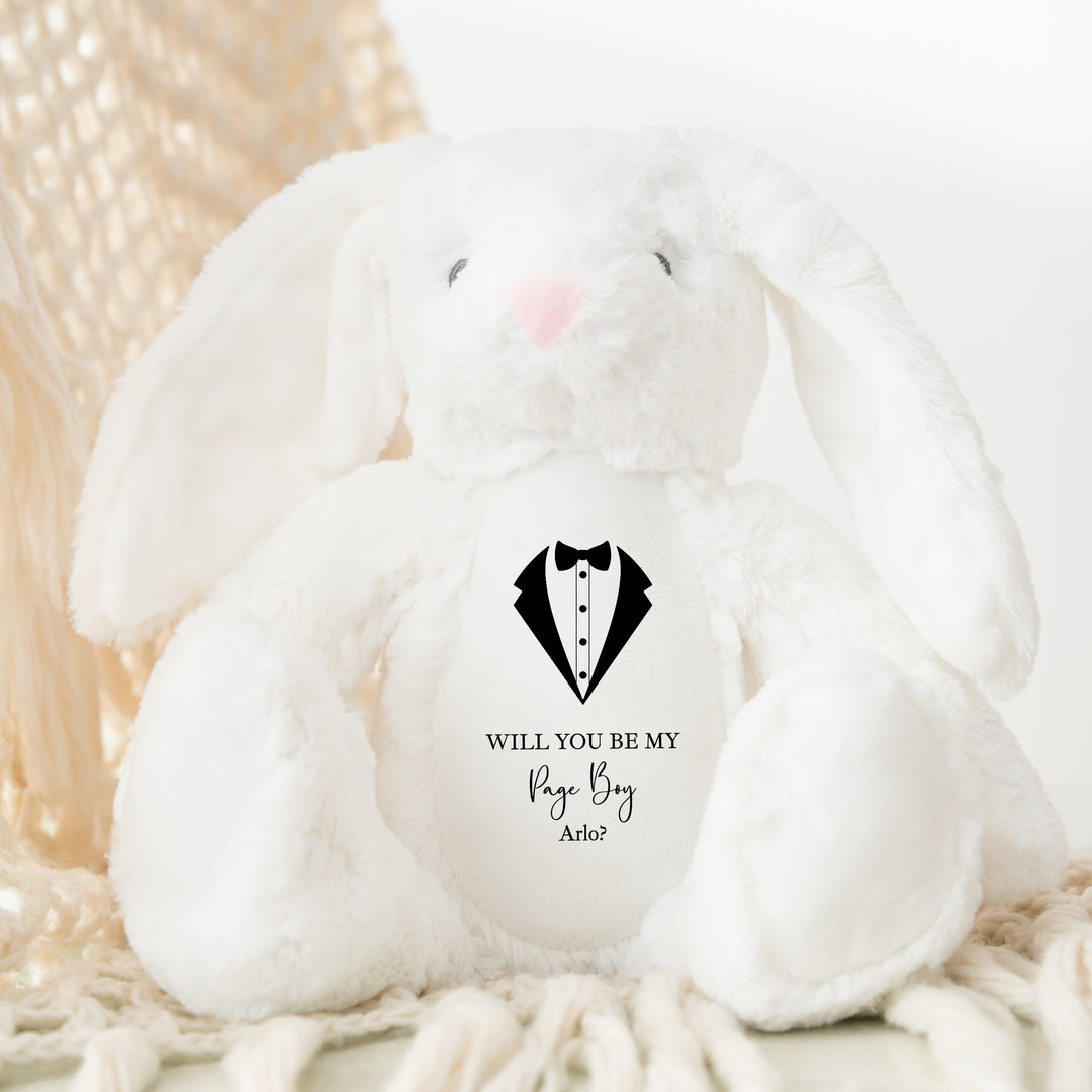 Personalised Page Boy Tie Teddy/Bunny