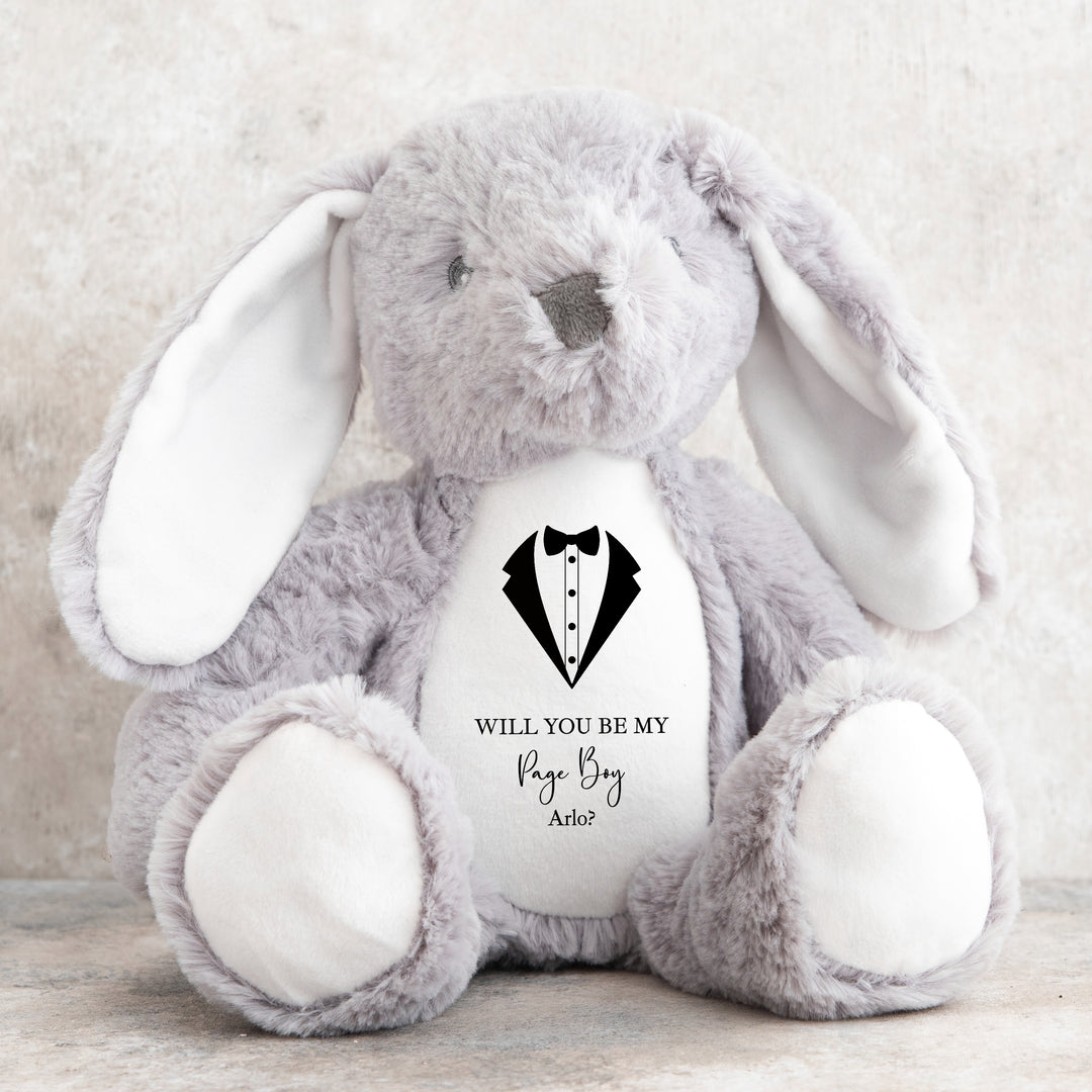 Personalised Page Boy Tie Teddy/Bunny