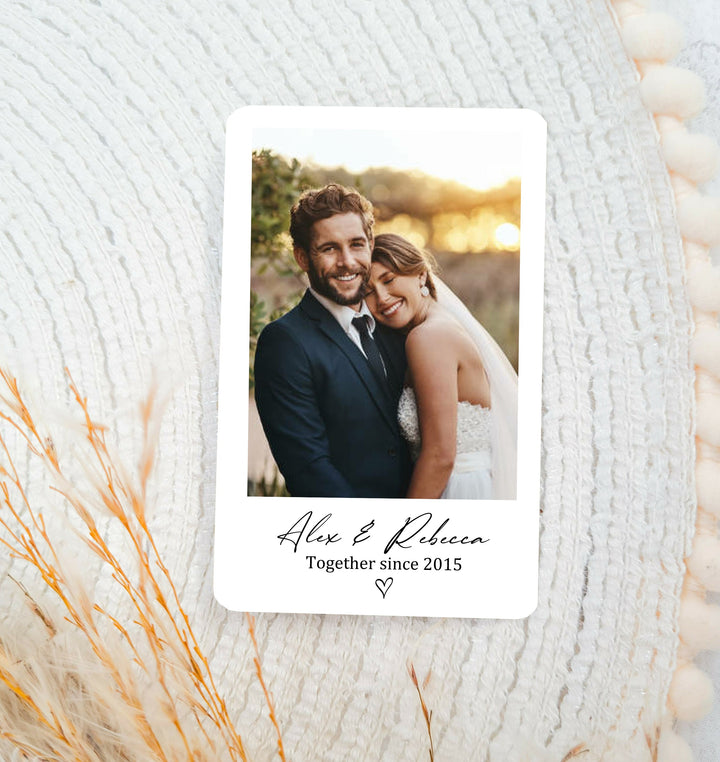 Couple Photo Card - For Bride & Groom