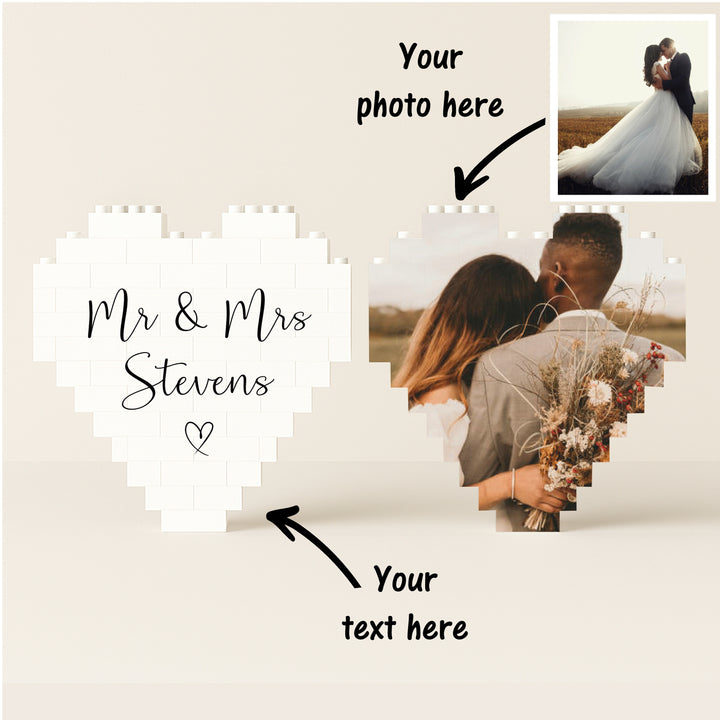 Wedding Date Photo Building Blocks