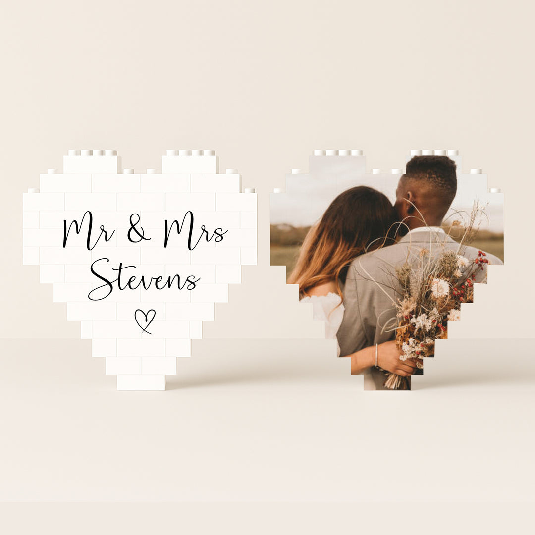 Wedding Date Photo Building Blocks